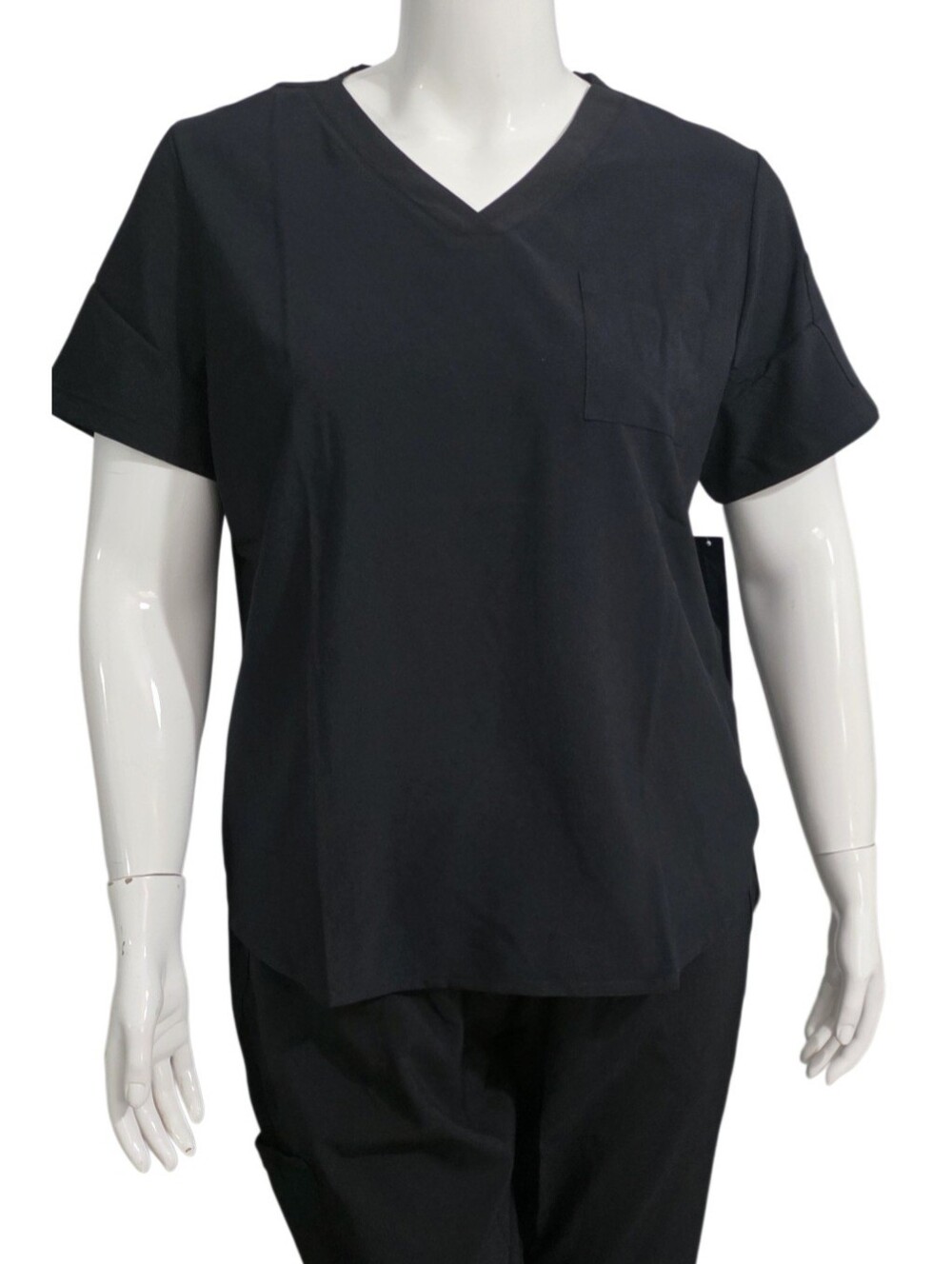 Uniform Advantage Easy Stretch Medical Scrub Set Onix Black Size XL NWT